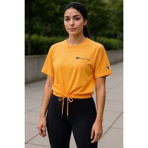 Champion‎ Campus Drawstring T-shirt Top Women's XL Athleisure Sporty Activewear